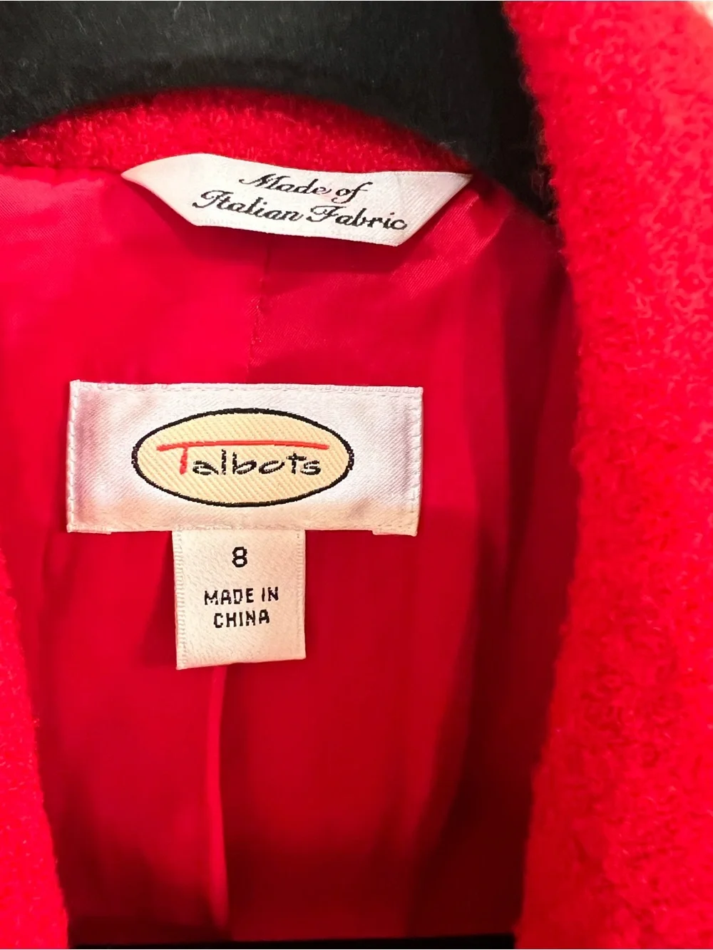 Talbots Vibrant Red Single-Button Women's Blazer
